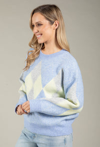 Soft Touch Argyle Knit Jumper
