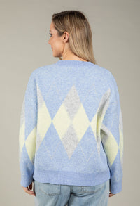 Soft Touch Argyle Knit Jumper