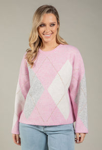 Argyle Knit Jumper