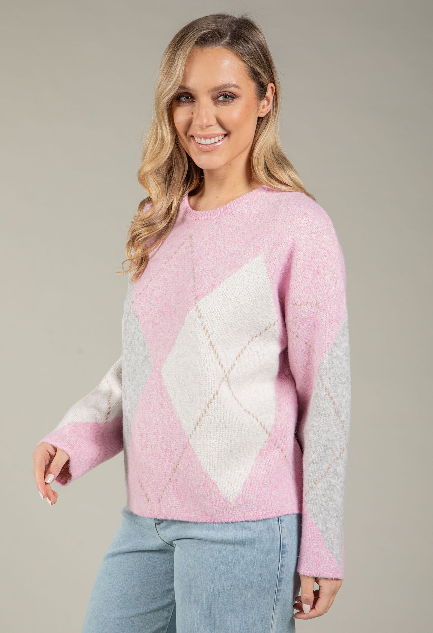 Argyle Knit Jumper