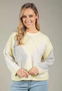 Argyle Knit Jumper
