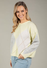 Argyle Knit Jumper