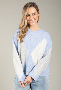 Argyle Knit Jumper