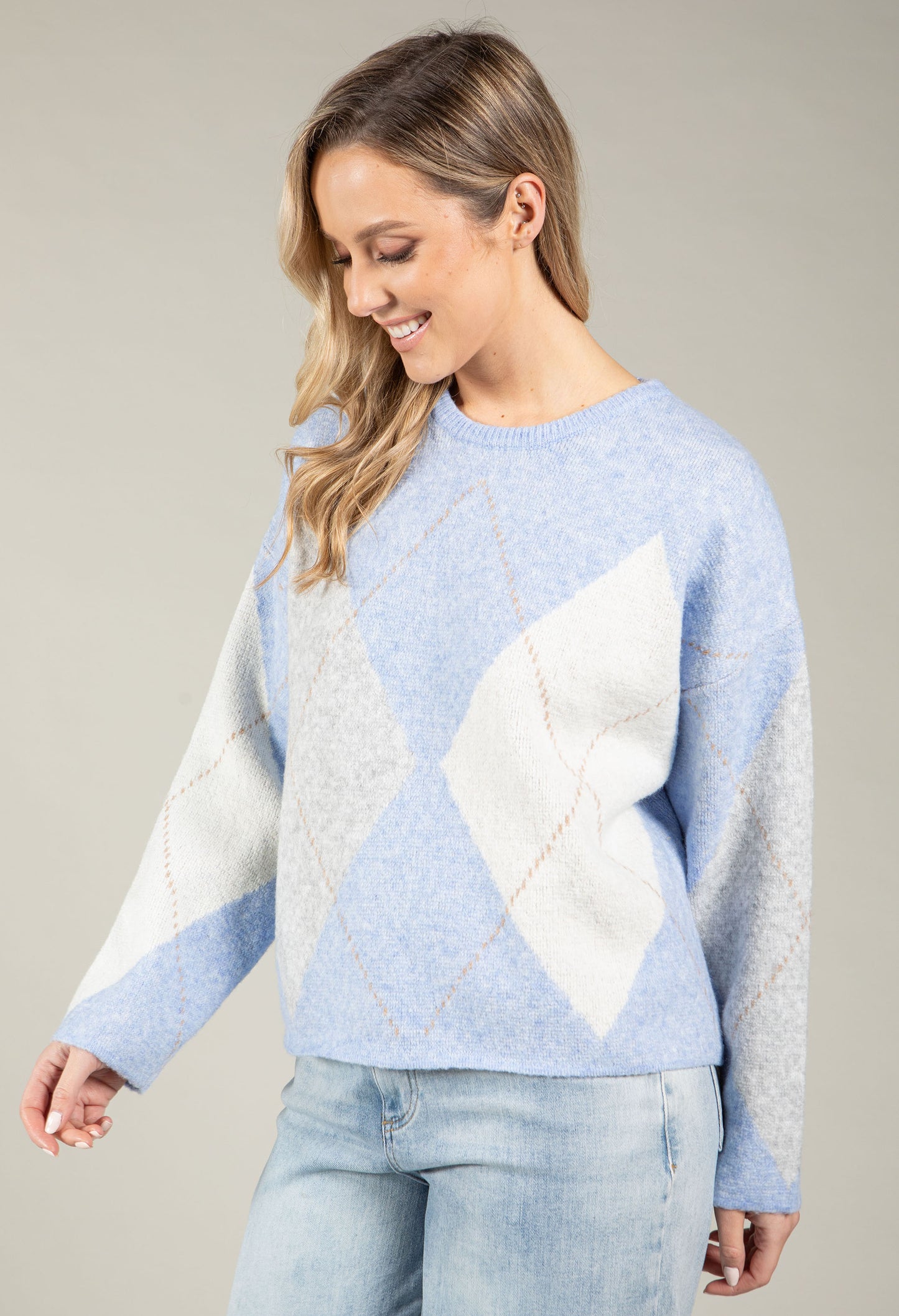 Argyle Knit Jumper