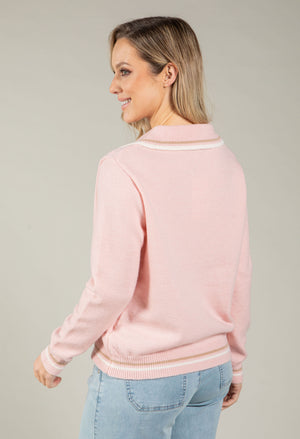 Stripe Contrast Knit Jumper
