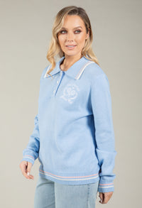 Stripe Contrast Knit Jumper