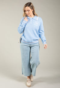 Stripe Contrast Knit Jumper