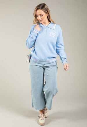 Stripe Contrast Knit Jumper