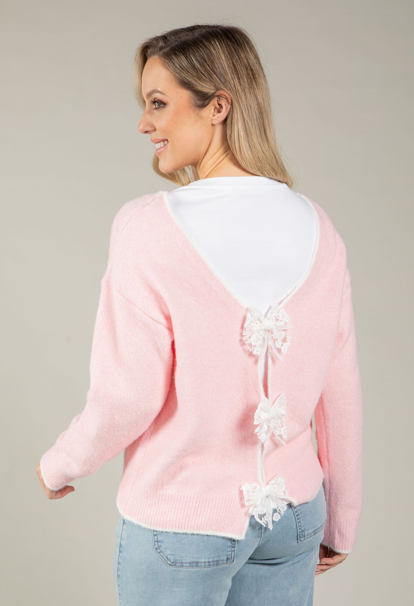 Bow Detail Knit Jumper