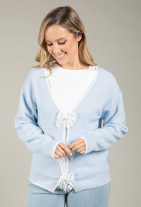 Bow Detail Knit Jumper
