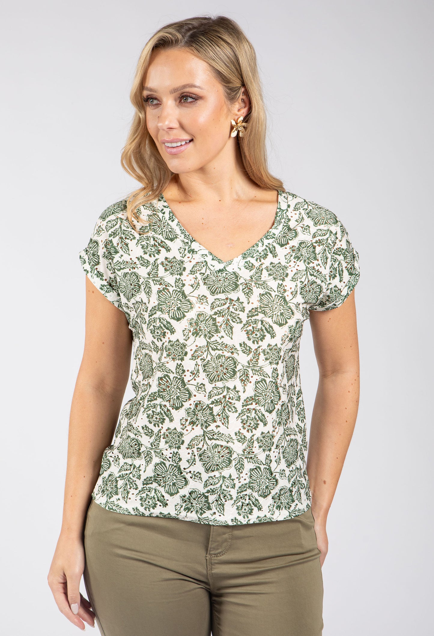 Broderie Anglaise Effect Top