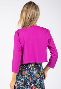 Scalloped Hem Open Jacket