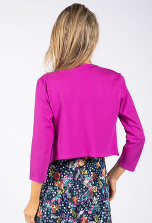 Scalloped Hem Open Jacket