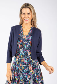 Scalloped Hem Open Jacket