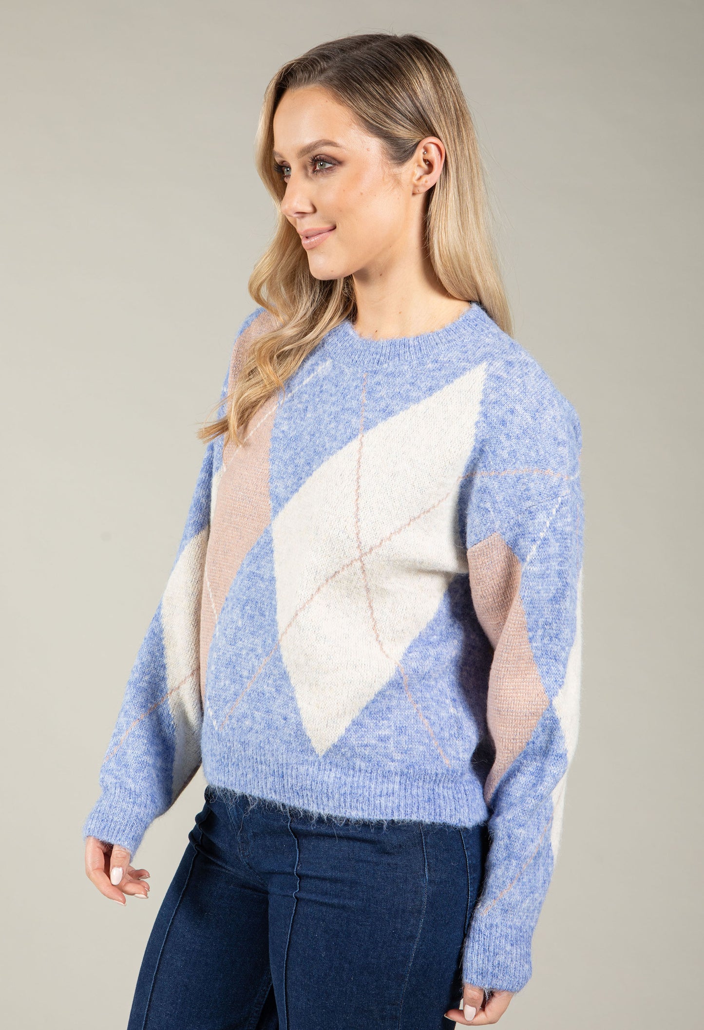 Argyle Knit Jumper