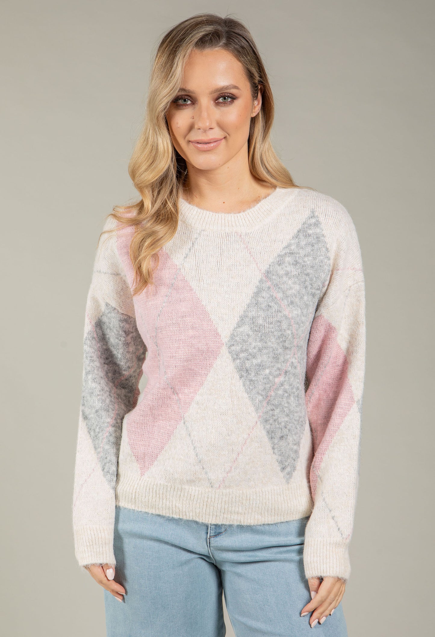 Argyle Knit Jumper