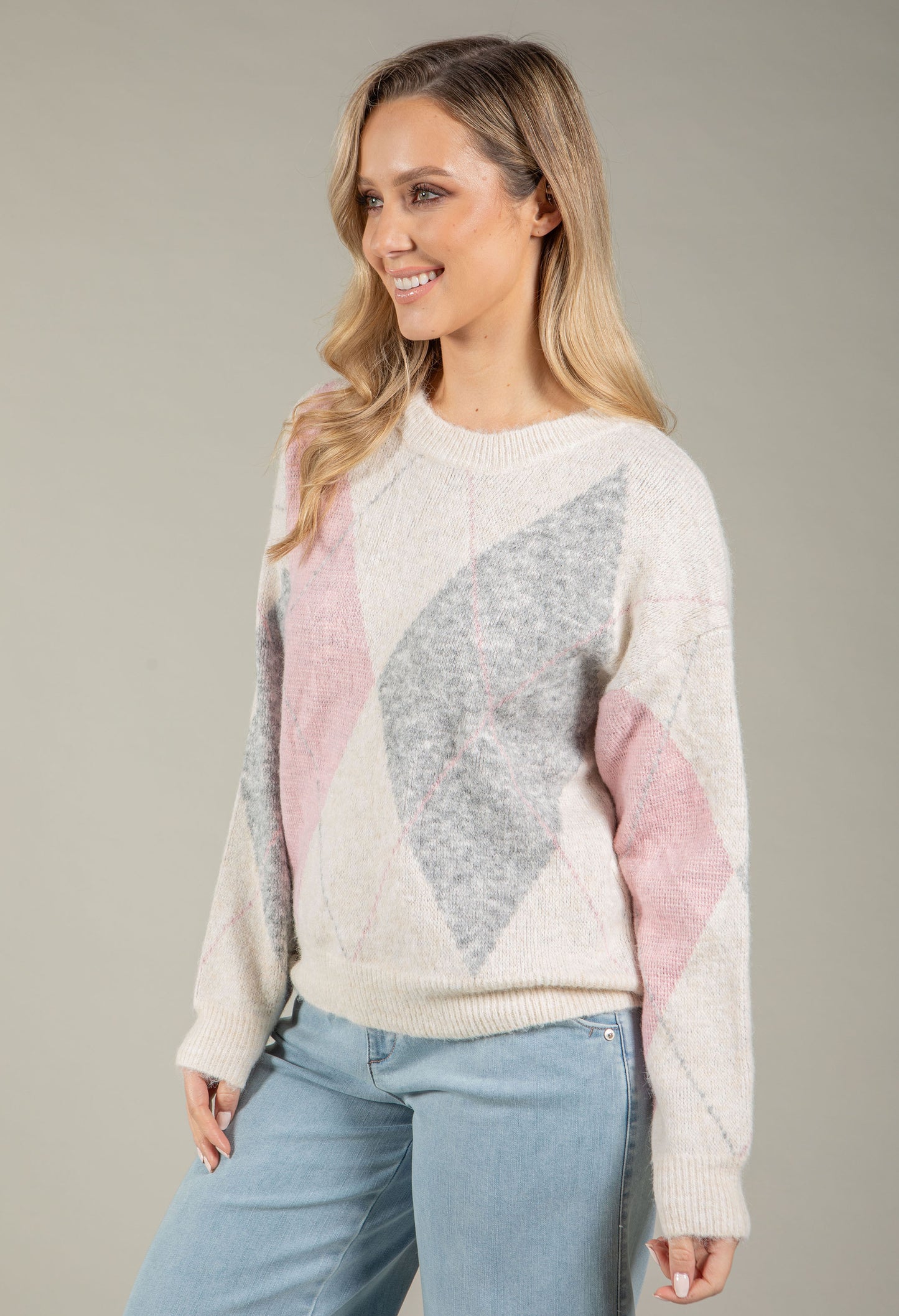 Argyle Knit Jumper