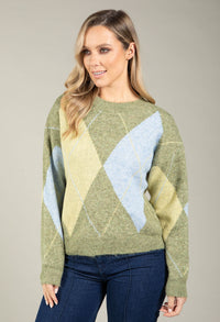 Argyle Knit Jumper