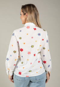 Floral Embroidered Shirt