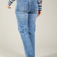Scarf Belt Wide Leg Jeans