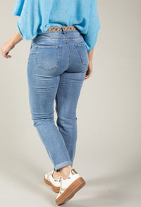 Wide Leg Beaded Jeans