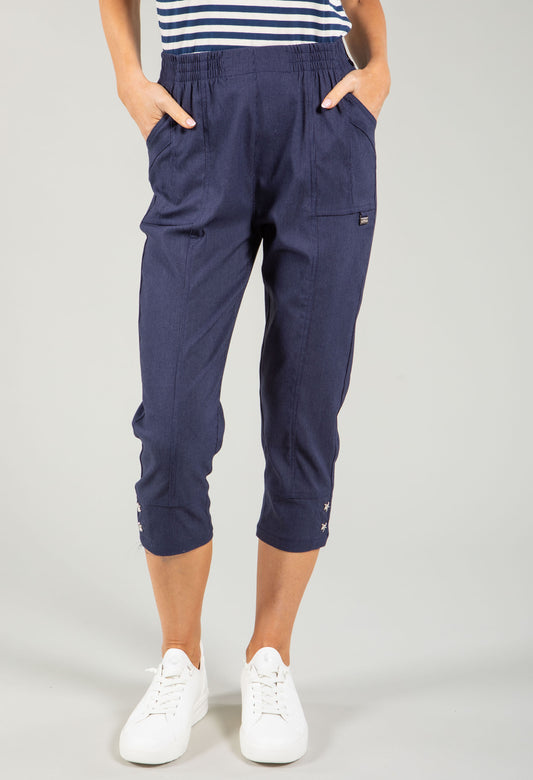 Relaxed Fit Capri Trousers