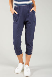Relaxed Fit Capri Trousers