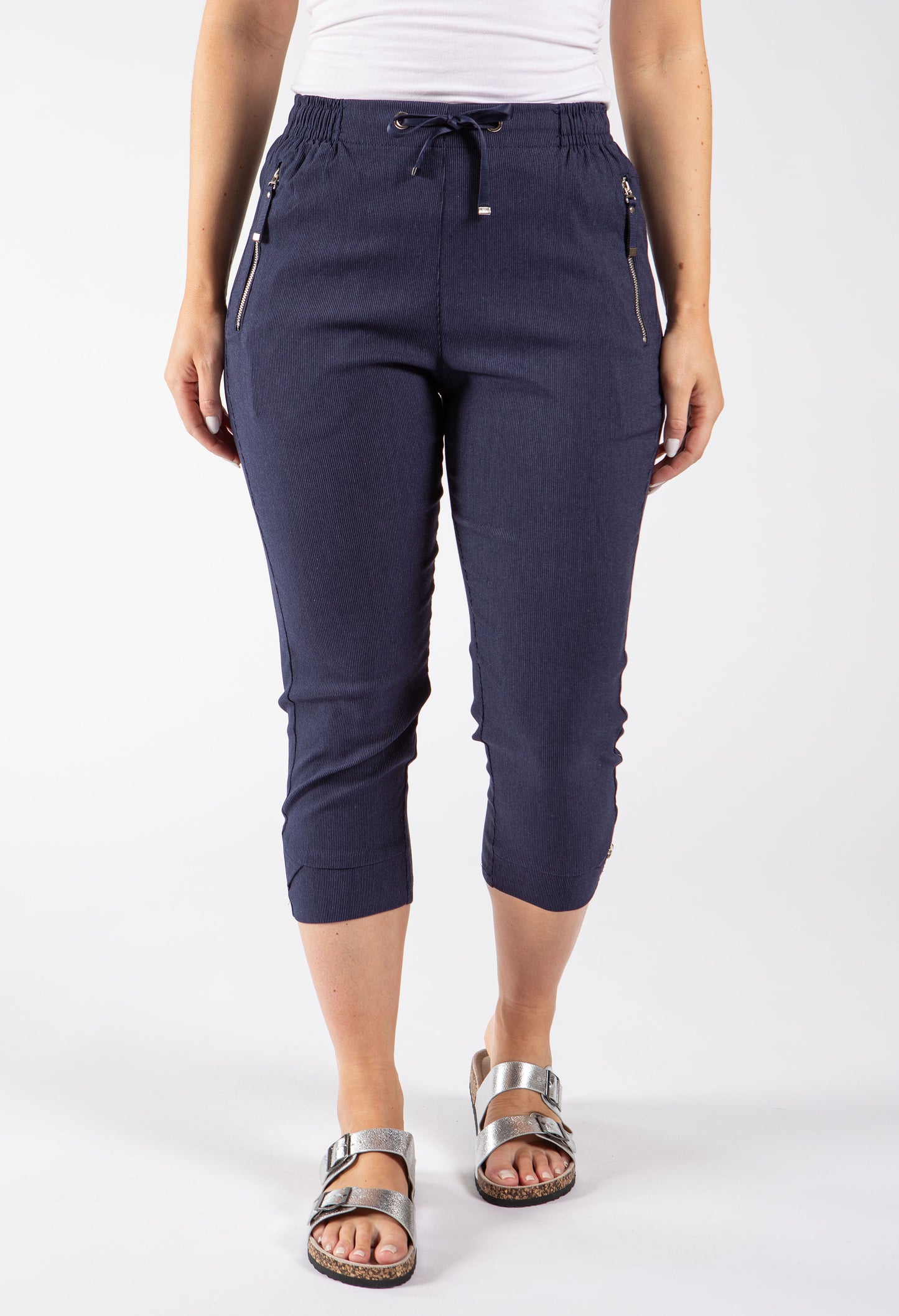 Zip Pocket Capri Trousers