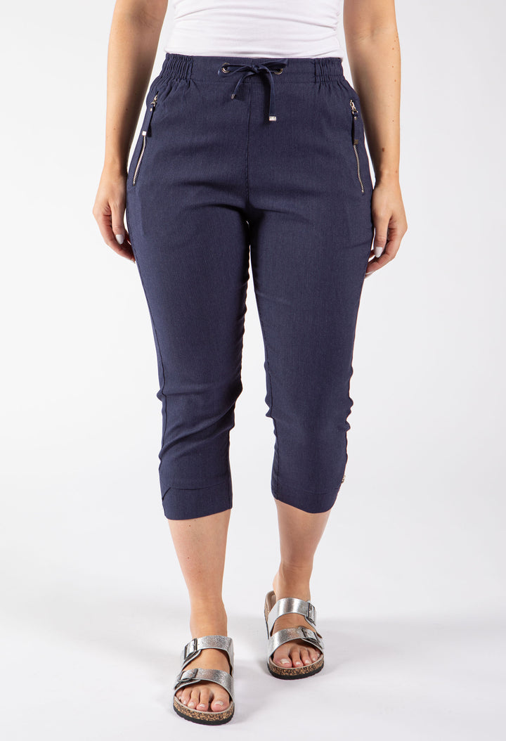 Zip Pocket Capri Trousers