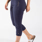 Zip Pocket Capri Trousers