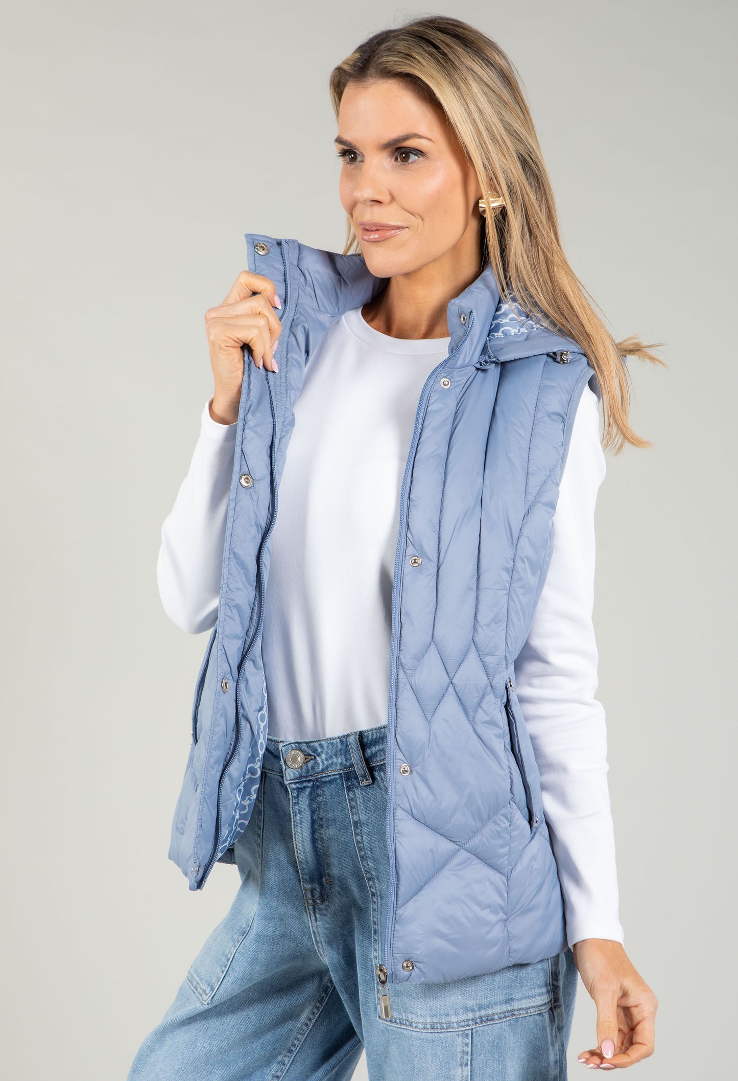 Hooded Quilted Gilet