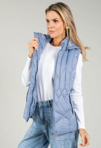 Hooded Quilted Gilet