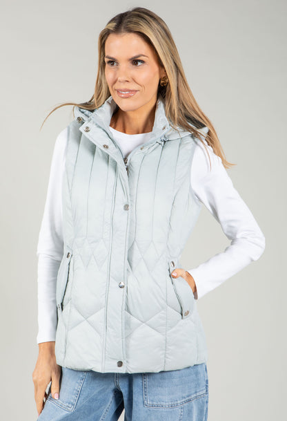 Hooded Quilted Gilet