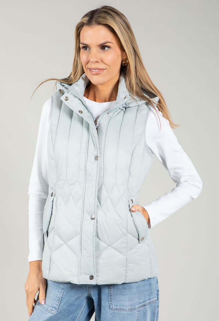 Hooded Quilted Gilet