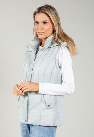 Hooded Quilted Gilet