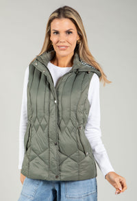 Hooded Quilted Gilet