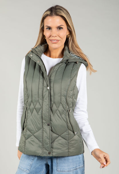 Hooded Quilted Gilet