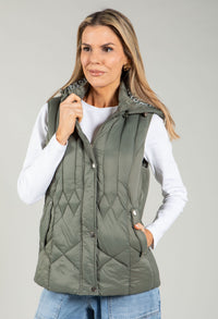 Hooded Quilted Gilet