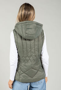 Hooded Quilted Gilet
