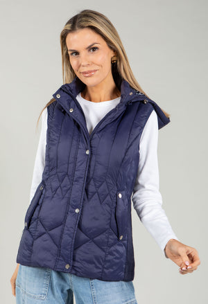 Hooded Quilted Gilet