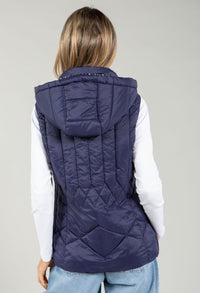 Hooded Quilted Gilet