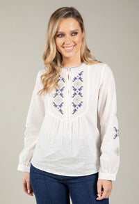 Embroidered Boho Blouse