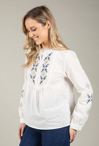 Embroidered Boho Blouse
