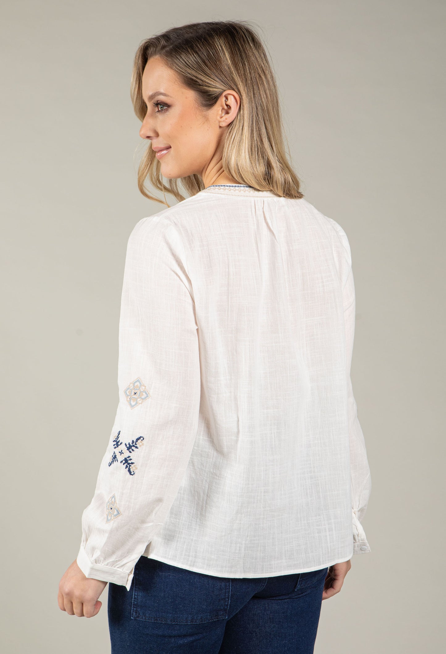 Embroidered Boho Blouse