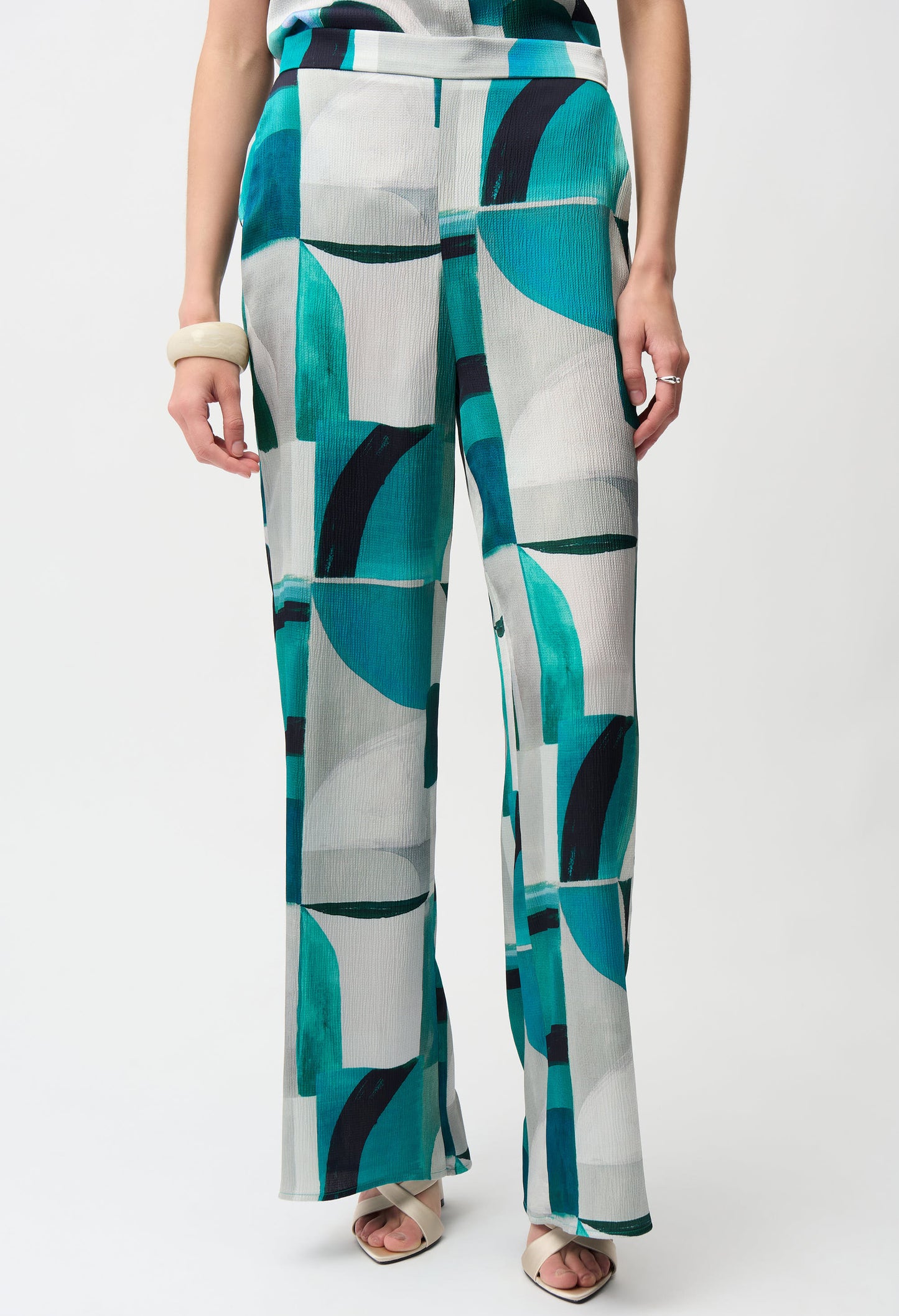 Mid-rise Flare Trousers