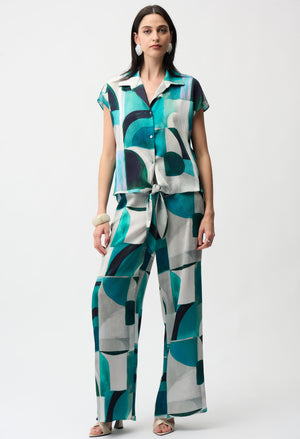 Mid-rise Flare Trousers
