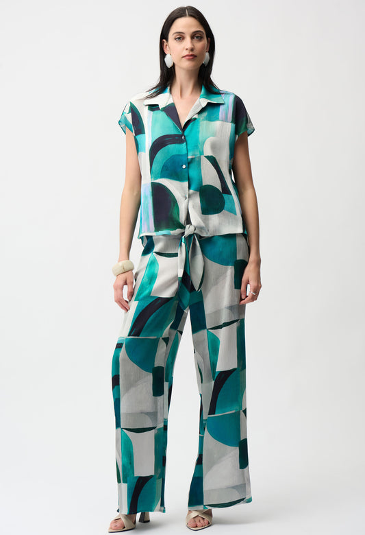 Mid-rise Flare Trousers