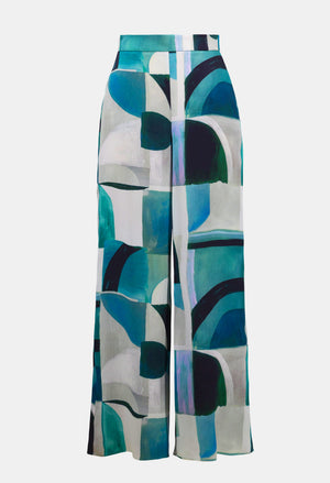 Mid-rise Flare Trousers