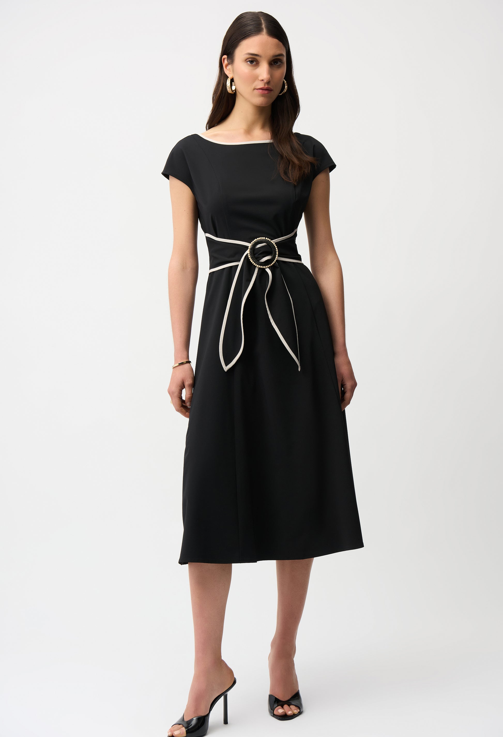 Joseph Ribkoff Fit and Flare Midi Dress Joseph Ribkoff Fit and Flare Midi Dress