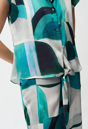 Casual Abstract Short-sleeve Shirt